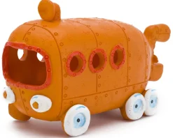 Nickelodeon Decor Spongebob Bus - Aquarium - Ornament - 12.95x5.08x7.62 cm Oranje Groen