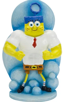 Nickelodeon Decor Spongebob Superhero - Aquarium - Ornament - 5.59x3.56x8.89 cm Multi-Color