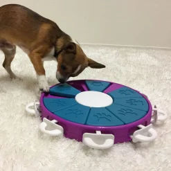 Nina Ottosson Dog Twister Prp Snack Puzzel - Hondenspeelgoed - Ø30x30x30 cm Paars Level 3