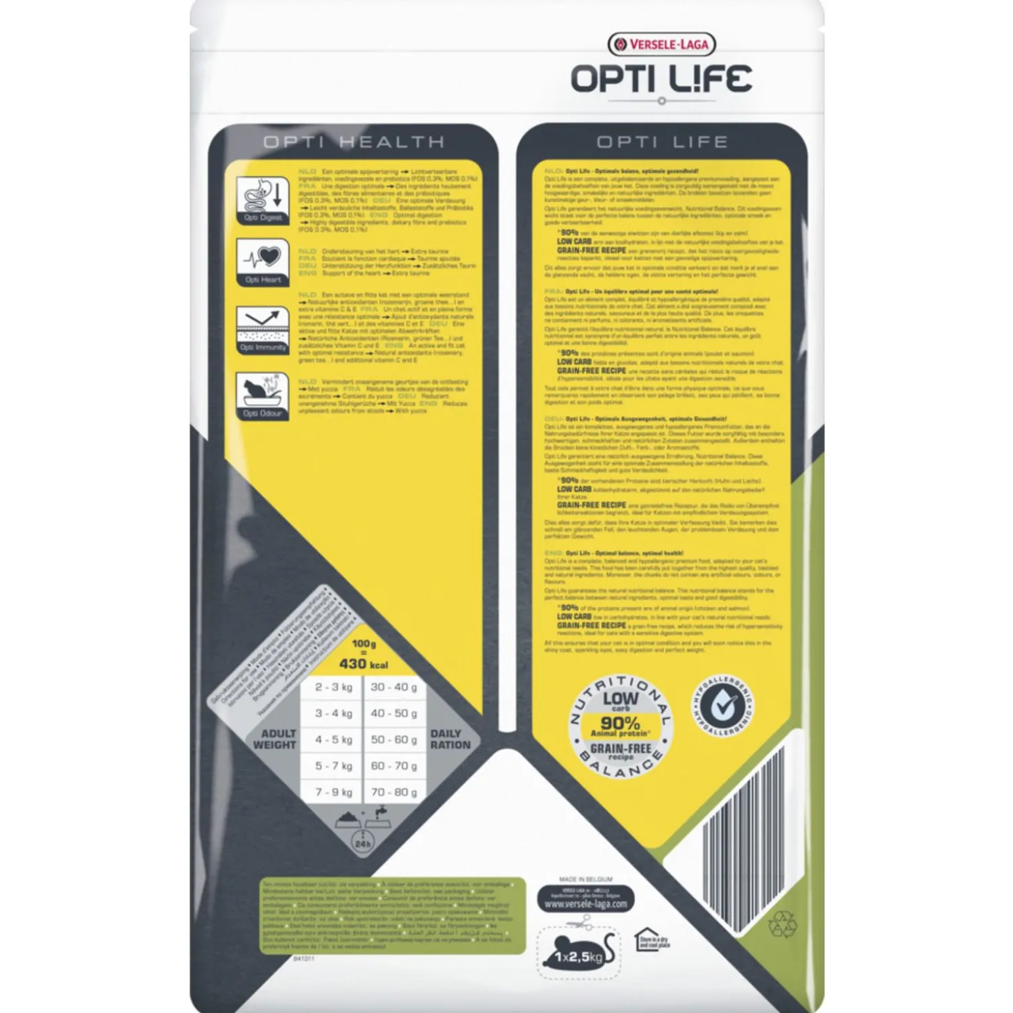 Opti Life Cat Adult Kip - Kattenvoer