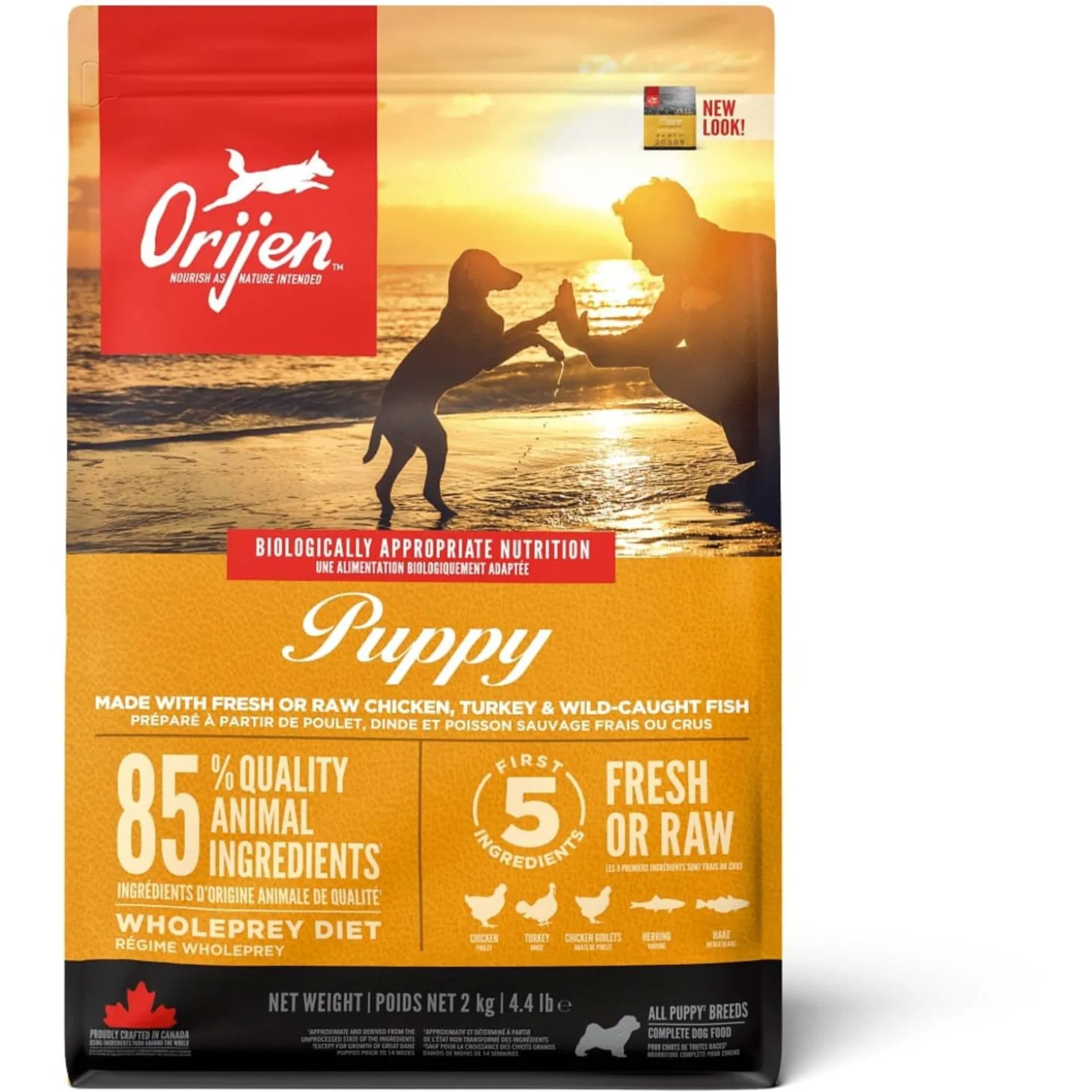 Orijen Whole Prey Puppy Kip&Kalkoen - Hondenvoer