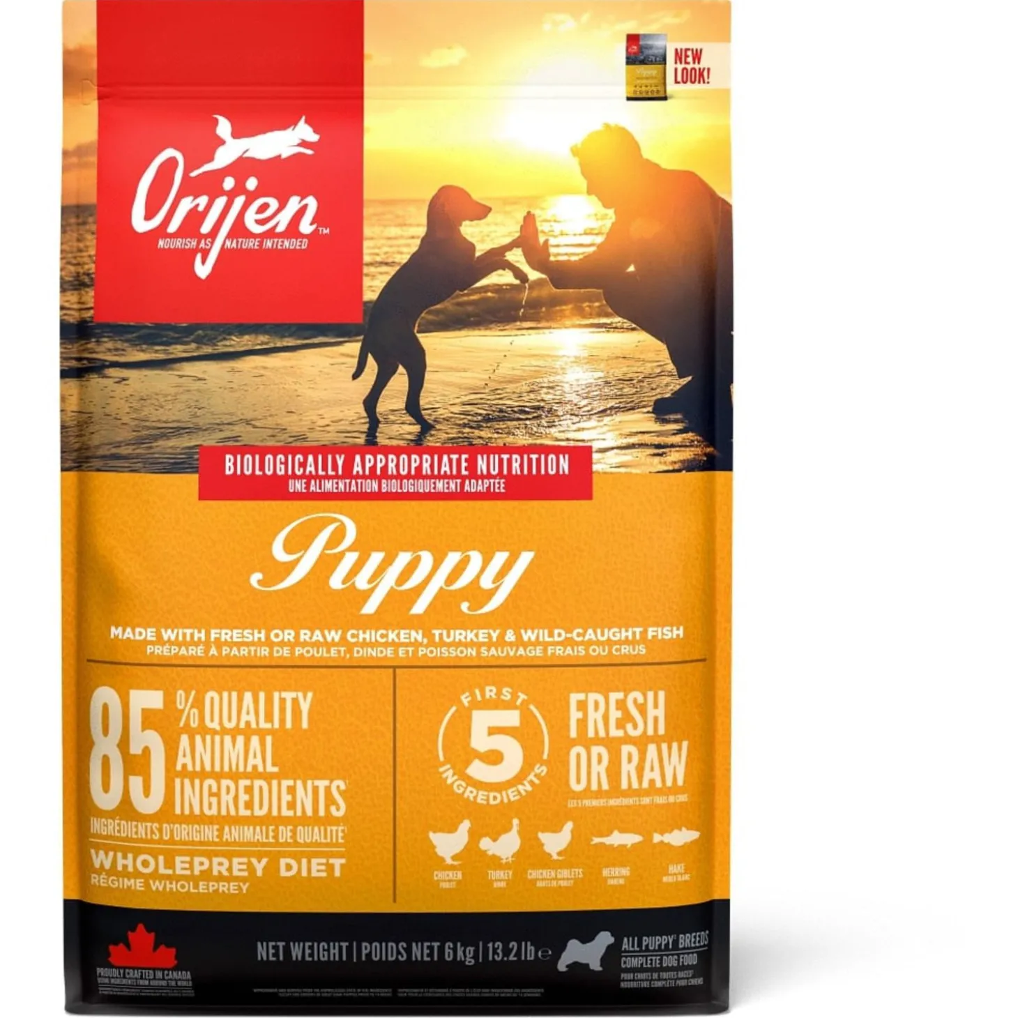 Orijen Whole Prey Puppy Kip&Kalkoen - Hondenvoer