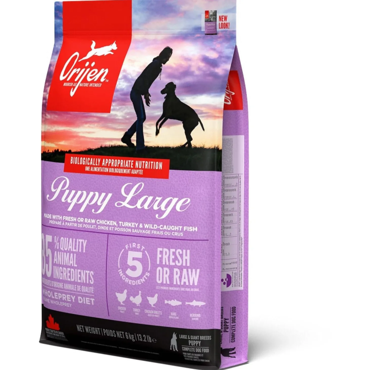 Orijen Whole Prey Puppy Large Breed Kip&Kalkoen - Hondenvoer
