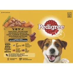 Pedigree Maaltijdzakjes Adult Poultry Selection Multipack - Hondenvoer - Gevogelte 12x100 g