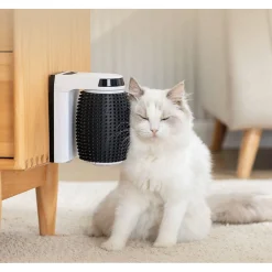 Petlux Automatische Borstel - Kattenvachtborstel - 15x11x19 cm Wit Zwart M