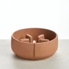 Pino Anti-Schrok Voerbak - Hondenvoerbak - Ø21.7x9 cm Terracotta Geschikt Voor Grote Honden Large