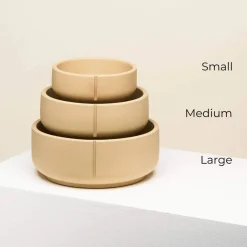 Pino Classic Bowl - Hondenvoerbak - Ø18x8 cm Beige Geschikt Voor Middelgrote Honden Medium