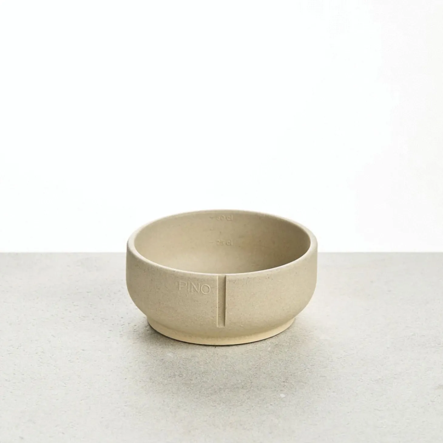 Pino Classic Bowl - Hondenvoerbak - Ø18x8 cm Grijs Geschikt Voor Middelgrote Honden Medium