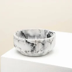 Pino Classic Bowl - Hondenvoerbak - Ø18x8 cm Grijs Marmer Geschikt Voor Middelgrote Honden Medium
