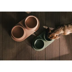 Pino Onderzetter - Hondenvoerbak - 48.5x25.5x2 cm Groen Geschikt Voor Honden Large