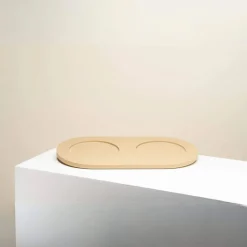 Pino Onderzetter - Hondenvoerbak - 41.5x22x2 cm Beige Geschikt Voor Hond En Kat Small-Medium
