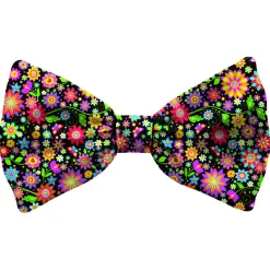 Plenty Gifts Bow Tie Dog Flowers - Cadeau - 16x8 cm Paars Blauw