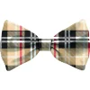 Plenty Gifts Bow Tie Dog Checked Pattern - Cadeau - 16x8 cm Bruin Zwart