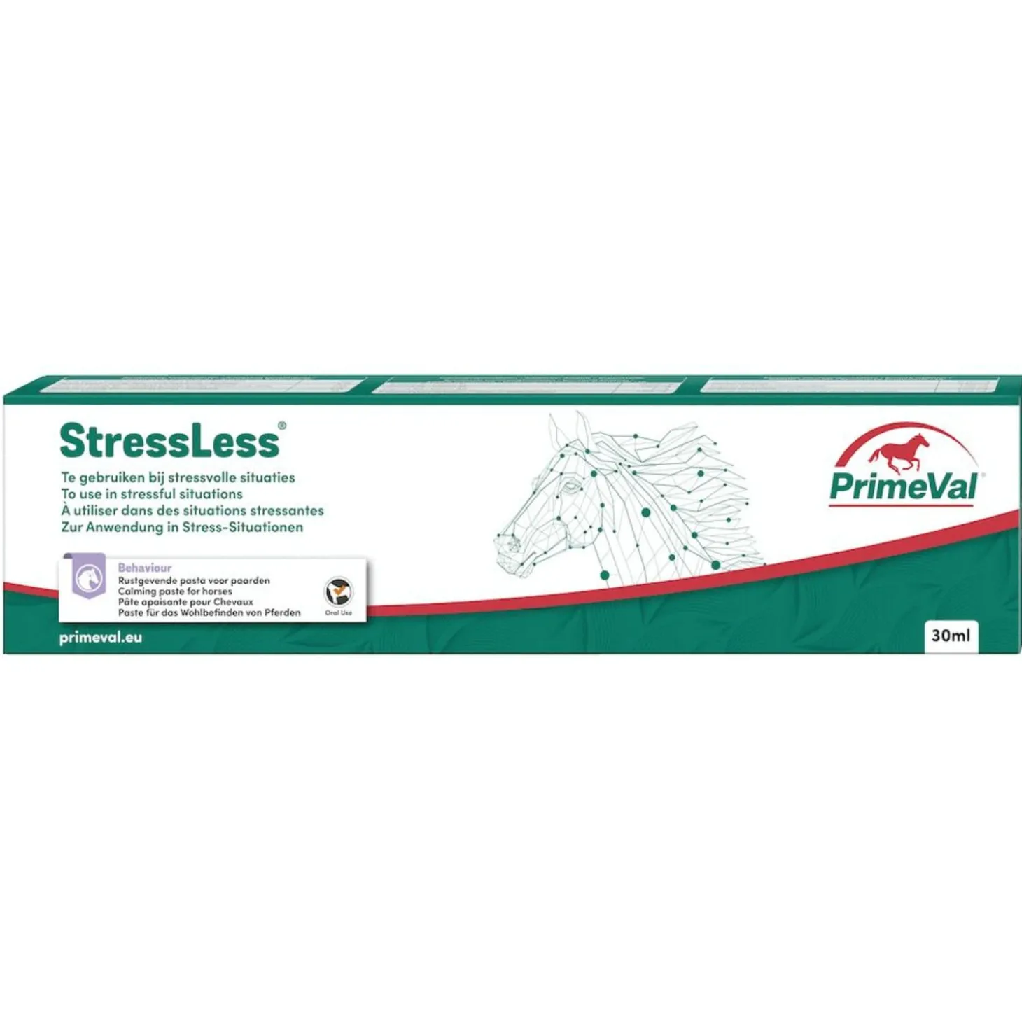 Primeval Stressless Paard Injector - Supplement - Anti-Stress - 30 ml