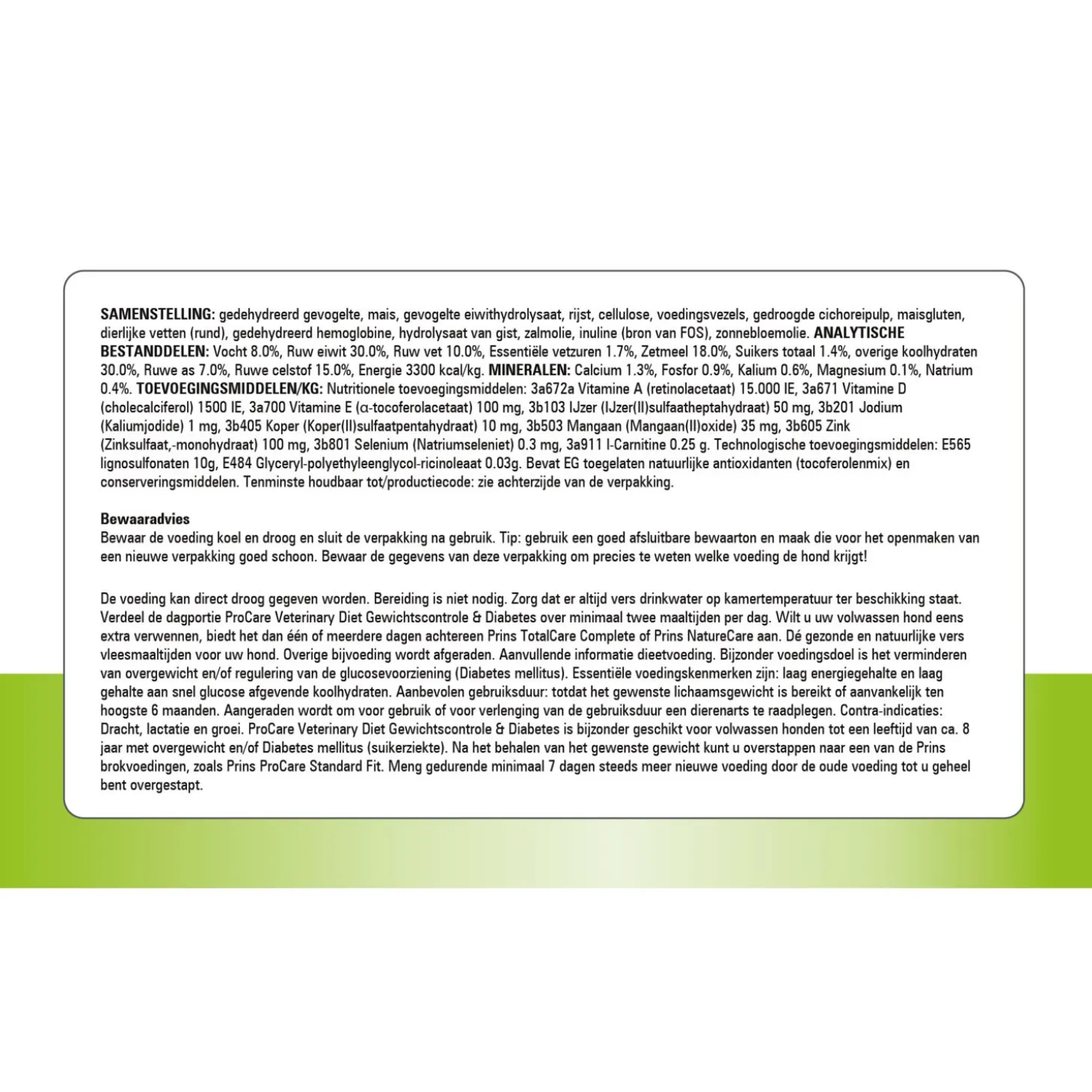 Prins Procare Gewichtscontrole & Diabetes - Hondenvoer