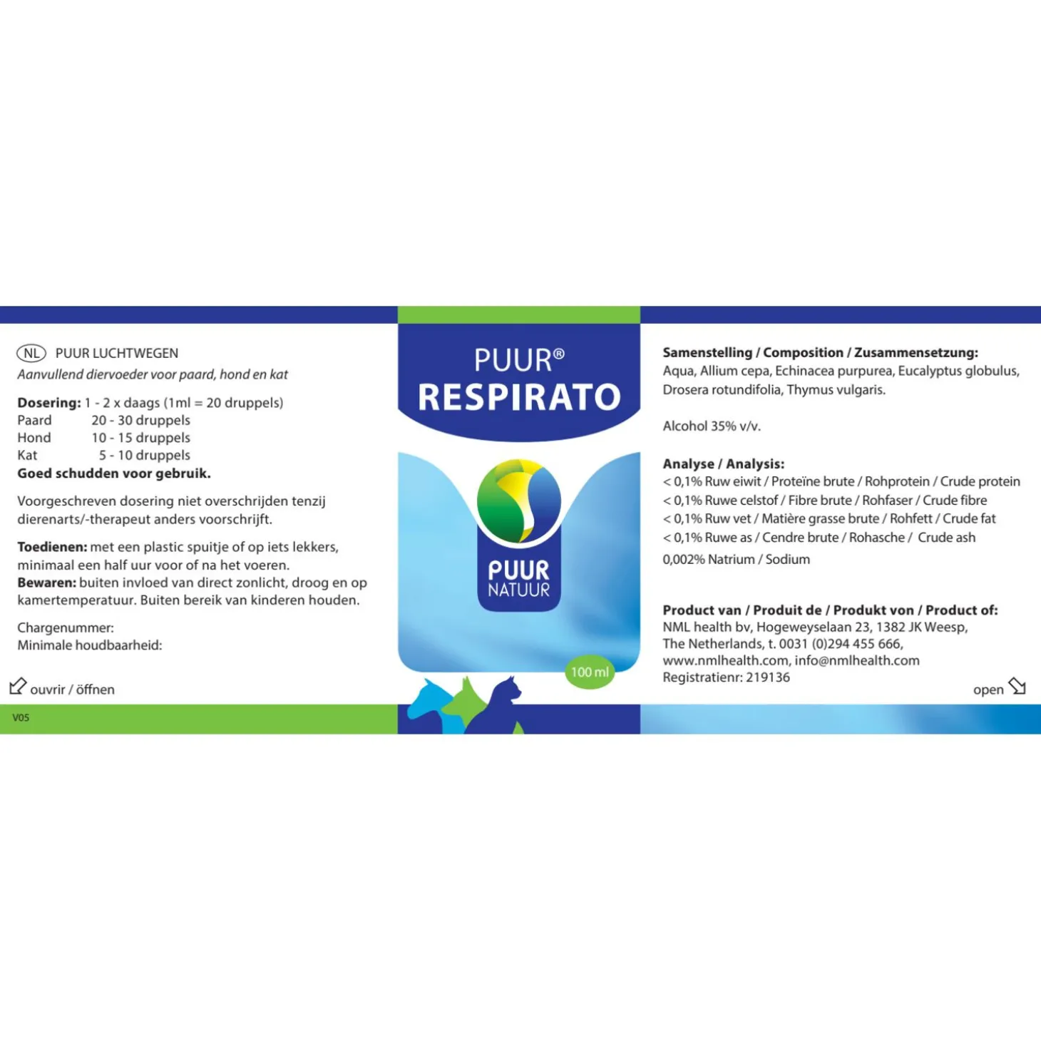 Puur Natuur Respirato - Supplement - 100 ml