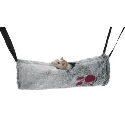 Rosewood Pluche Tunnel En Hangmat - Slaapplaats - 36x2x41 cm Grijs