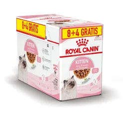 Royal Canin Kitten - In Gravy 8+4 Gratis - Kitten-Kattenvoer - 12x85 g Bonuspack