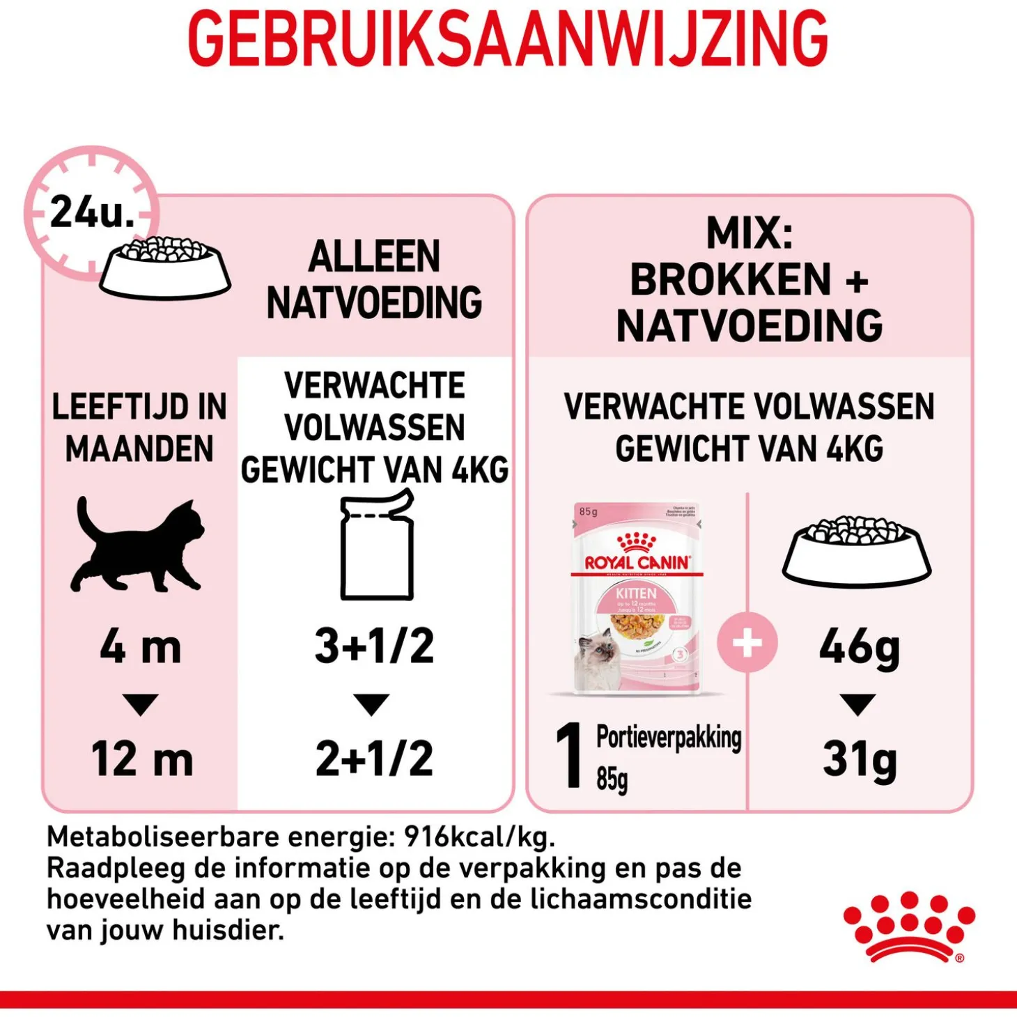 Royal Canin Kitten In Jelly - Kitten-Kattenvoer - 12x85 g Natvoer