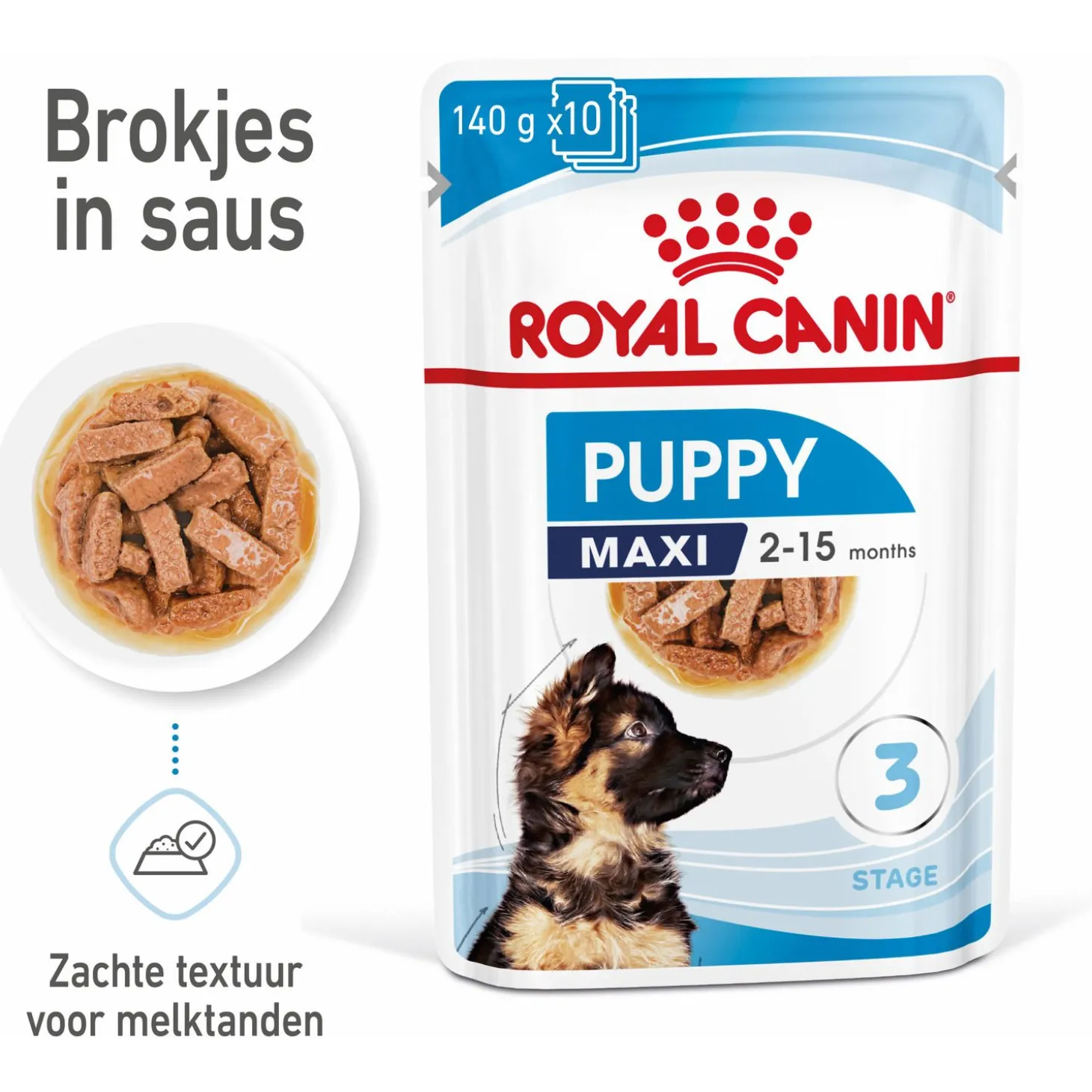 Royal Canin Maxi Natvoer - Puppy-Hondenvoer - 10x140 g