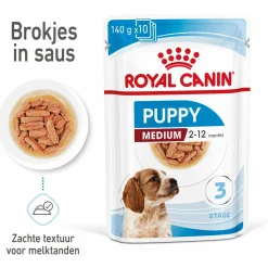 Royal Canin Medium Natvoer - Puppy-Hondenvoer - 10x140 g