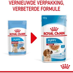 Royal Canin Medium Natvoer - Puppy-Hondenvoer - 10x140 g