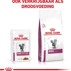Royal Canin Veterinary Diet Renal Beef Wet - Kattenvoer - 12x85 g