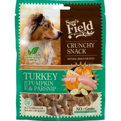 Sam's Field Crunchy Cracker - Hondensnacks - Kalkoen Pompoen Pastinaak 200 g