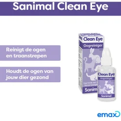 Sanimal Clean Eye - Oogverzorgingsmiddel - 30 ml