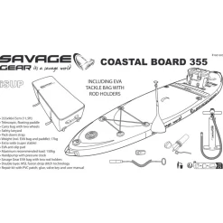 Savage Gear Coastal Board - Boten & toebehoren - 355x96x15 cm 1 stuk