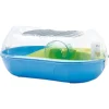Savic Hamsterkooi Spelos Xl Entry - Dierenverblijf - 59x37x26 cm Blauw Transparant