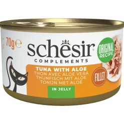 Schesir Blik Gelei - Kattenvoer - Tonijn Aloë Vera 70 g