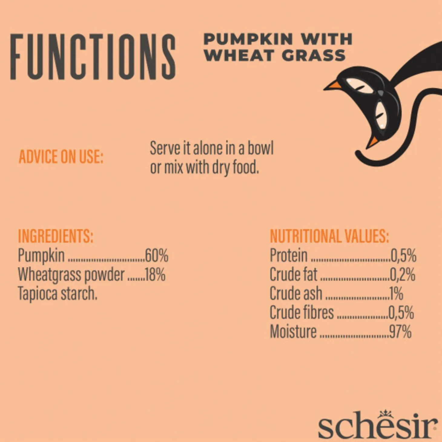 Schesir Functions Digestive Topper - Kattensnack - 40 g