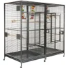Sky Pet Products Papegaaienkooi Nova 2 - Vogelverblijven - 203x101x104 cm Antiek Grijs