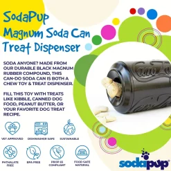 Sodapup Can Toy Magnum - Hondenspeelgoed - Zwart Voor Honden Van 0-15 Kg Medium
