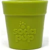 Sodapup Flower Pot - Hondenspeelgoed - 17x11 cm Groen
