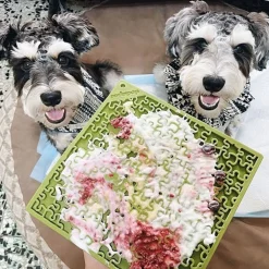 Sodapup Lickmat Jigsaw - Hondenvoerbak - Groen L