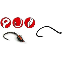 Spro F22 Hooks Black #12 - Vishaak -