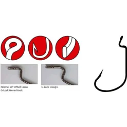 Spro Worm 314 Hooks # 4/0 - Vishaak -