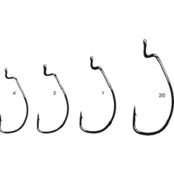 Spro Worm Offset Ewg Hooks Black #1 - Vishaak -