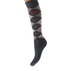 Stapp Horse Kniekous Horse Ruit Zwart - Ruiterkleding