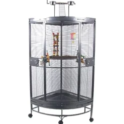Strong Papegaaienkooi Villa Nadia Xl - Vogelverblijven - 64x64x168 cm Antraciet