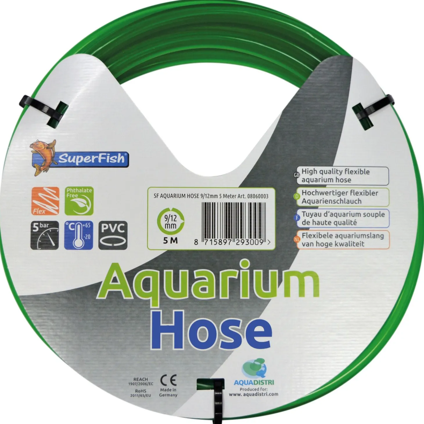 Superfish Aquariumslang - Onderhoud - 9/12 mm 5 Meter
