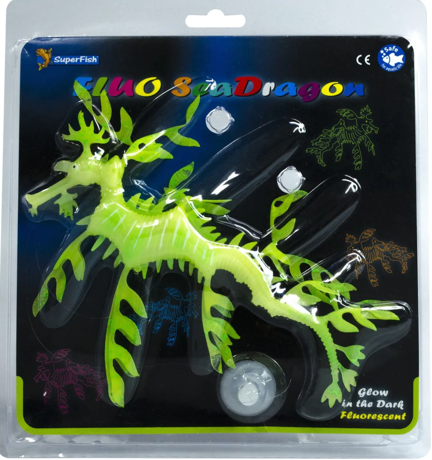 Superfish Fluo Sea Dragon 22.5x21x6.5 cm - Aquarium - Ornament