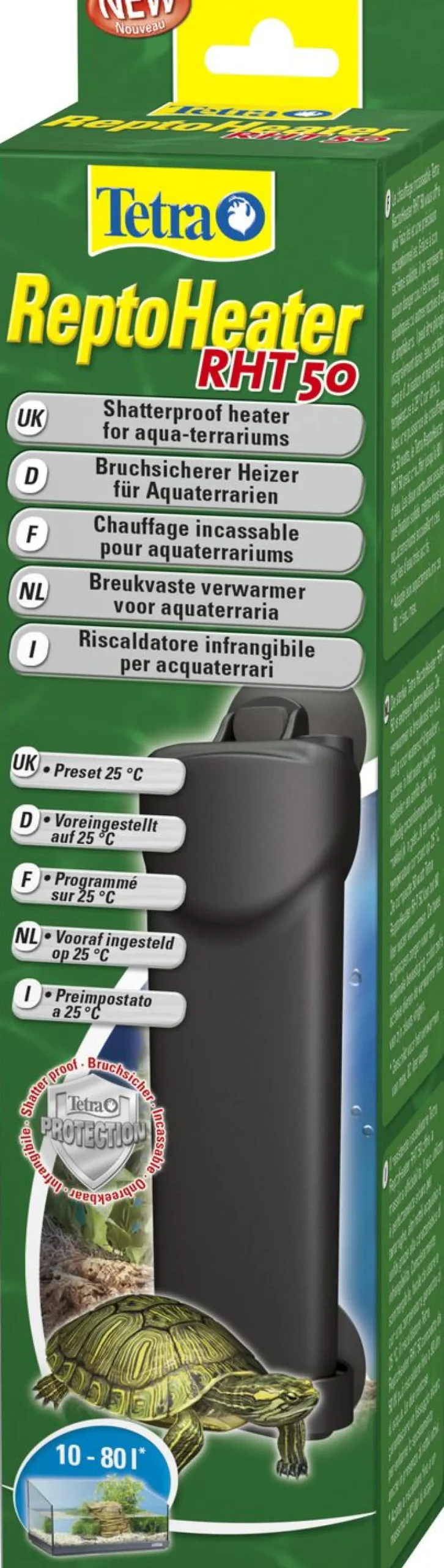 Tetra Schildpadden Verwarmer - Verwarming - 50 Watt Van 80 Liter