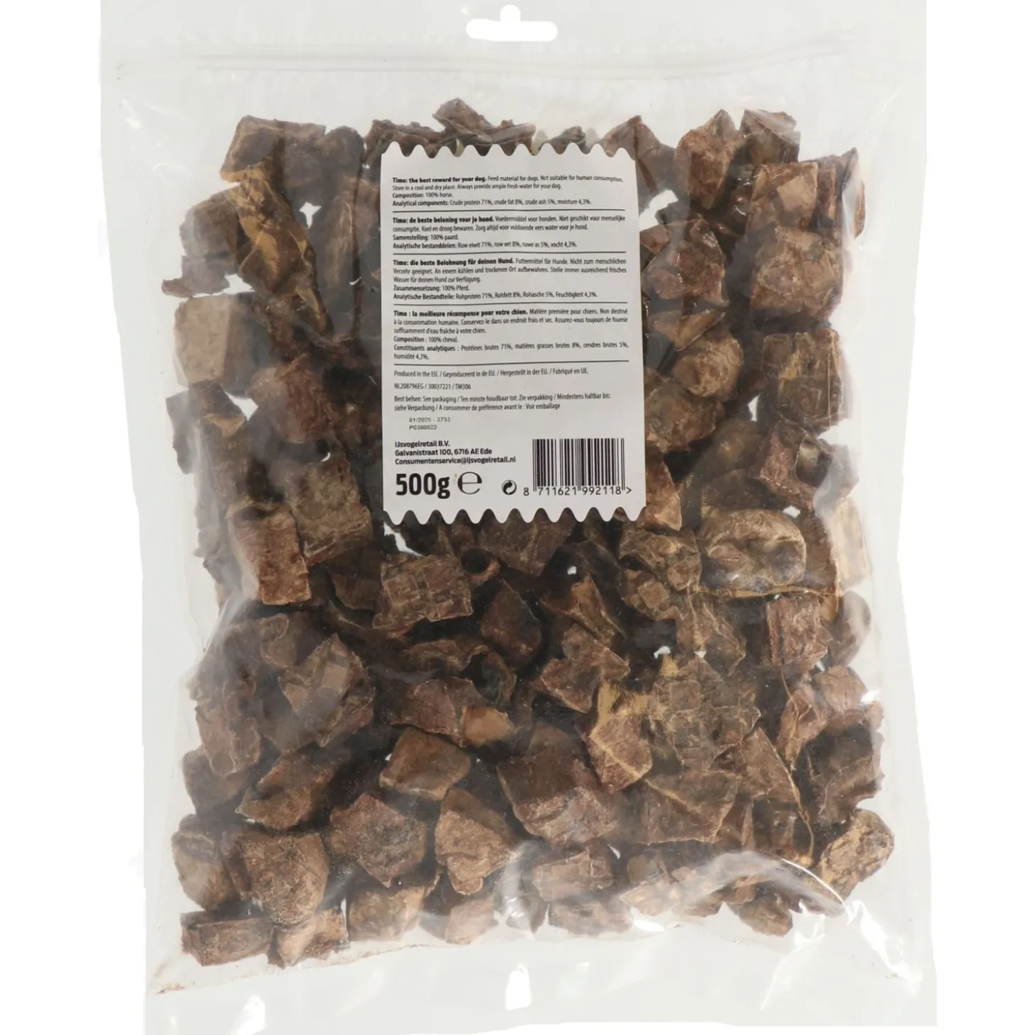 Timo Longen - Hondensnacks - Paard 500 g Vanaf >3 Maanden