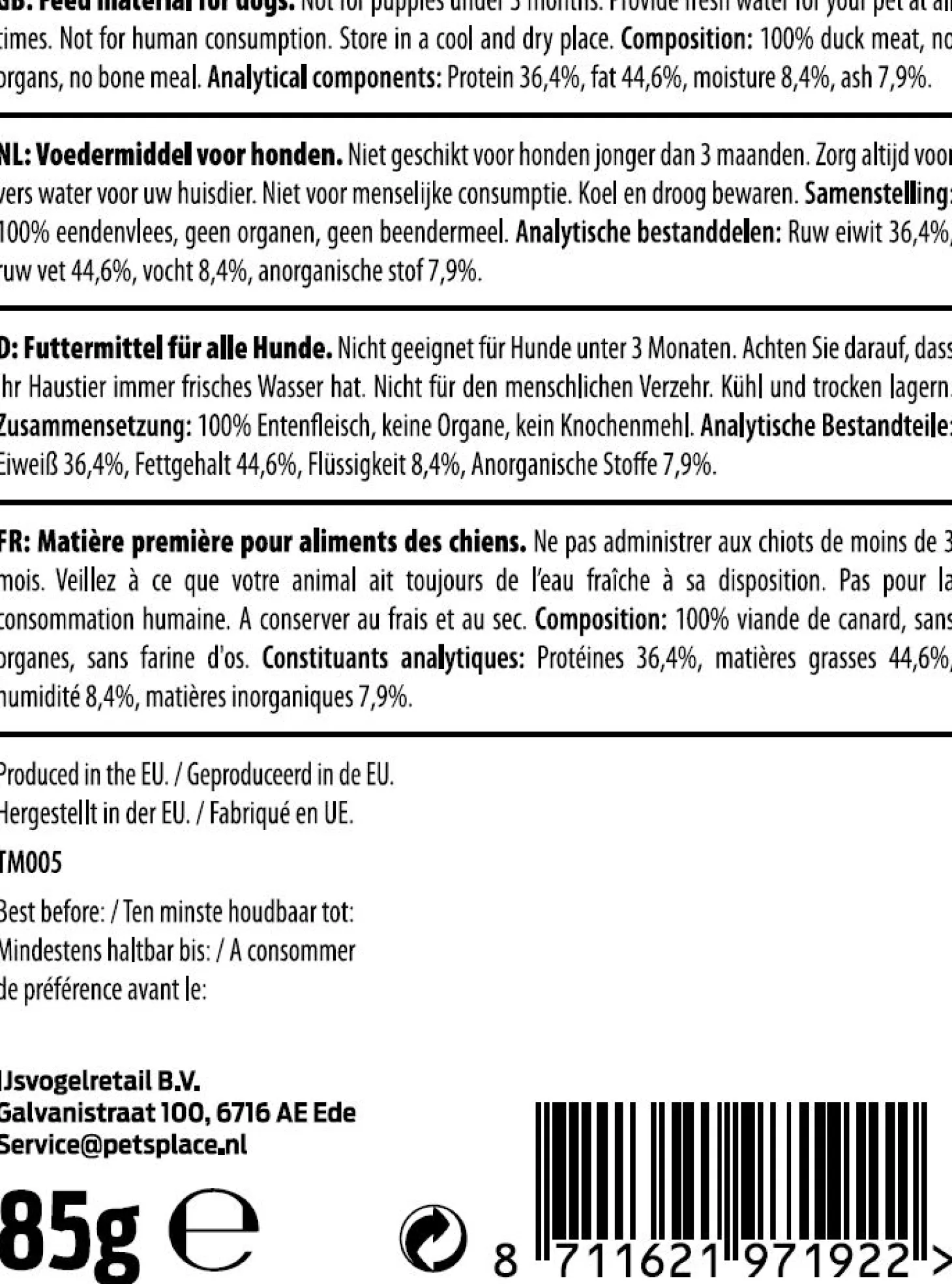 Timo Trainers Eend - Hondensnacks