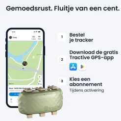 Tractive Gps Tracker Dog Xl - Hondenlocatievinder - 89x51x24 mm Groen Geschikt Voor Honden ><noscript><img width=