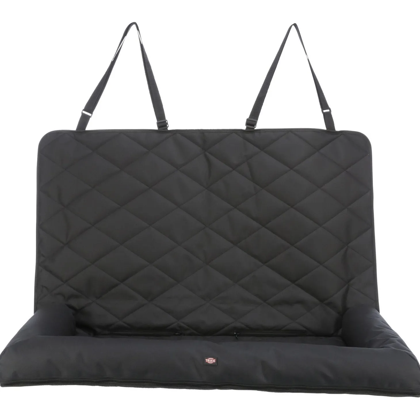 Trixie Autostoel Kussen Dubbel - Hondenautoaccessoire - 95x10x50 cm Zwart