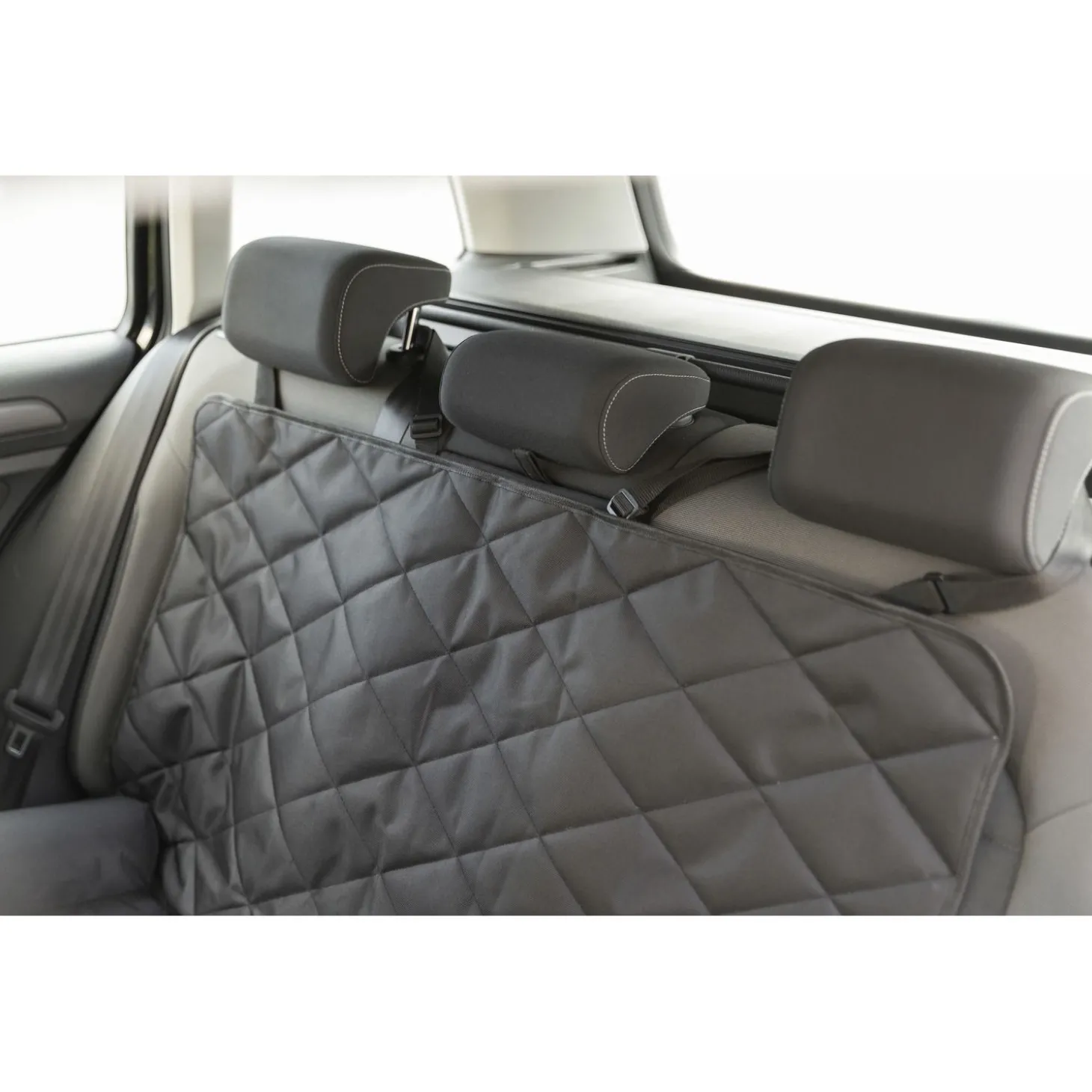 Trixie Autostoel Kussen Dubbel - Hondenautoaccessoire - 95x10x50 cm Zwart